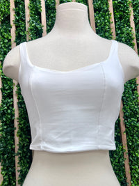 Square Neck Bustier Crop Top