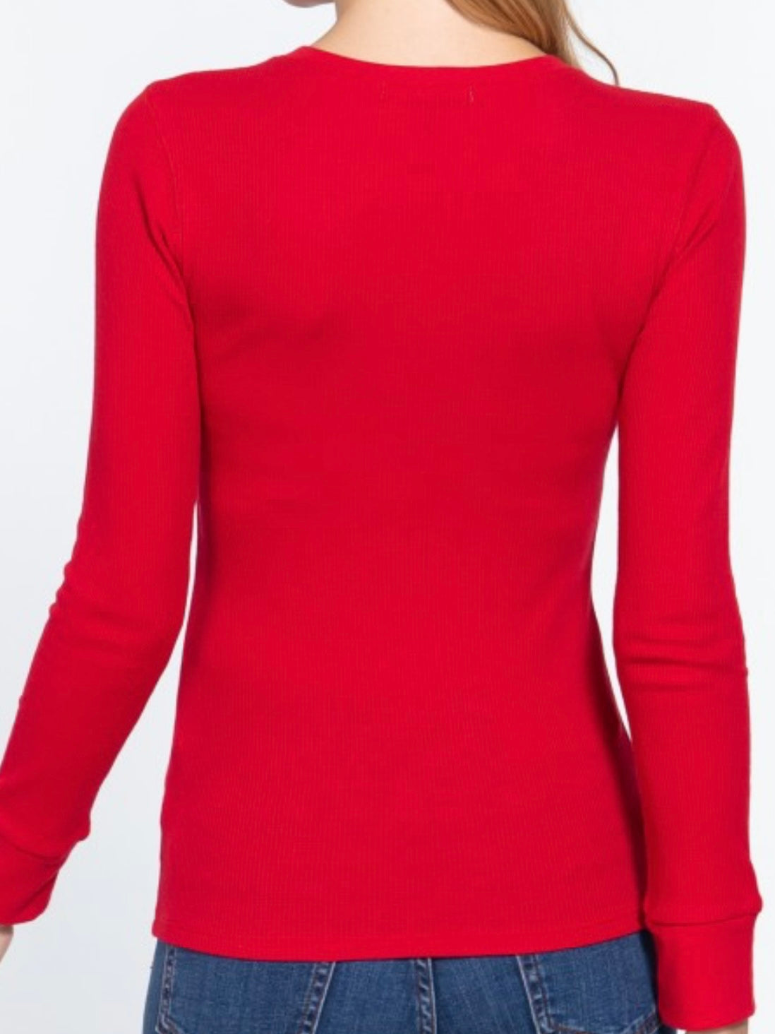 Everyday Long Sleeve Waffle Thermal Long Sleeve Top