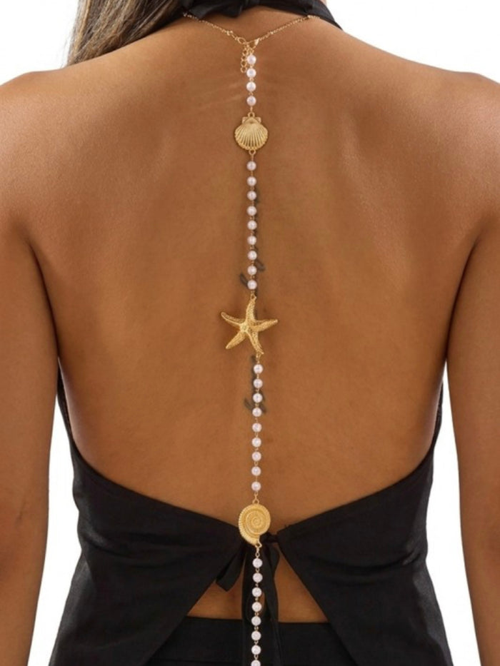 Pearl Beach Back Necklace