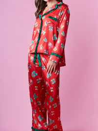 Holiday Gift Satin PJ Set