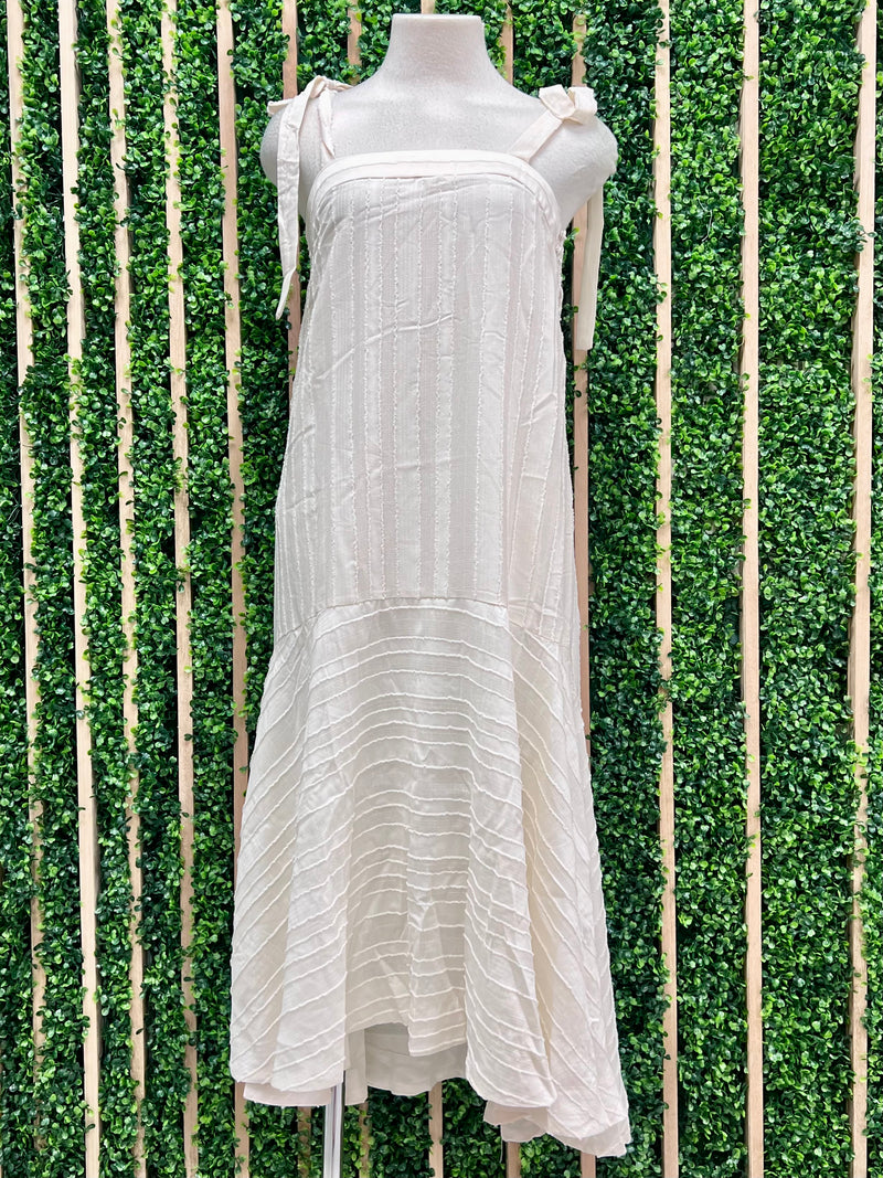 Cream Textured Drop Waist Midi Dress Ah L La Lifestyle Boutique Cream Textured Drop Waist Midi Dress Ah L La Lifestyle Boutique