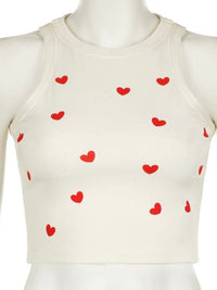 Heart printed Basic Top