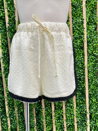 Cream Chanel Tweed Shorts