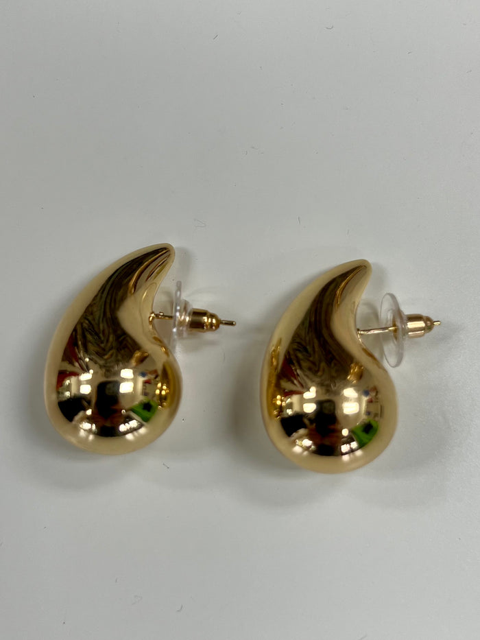 Bottega Gold Pear Earrings