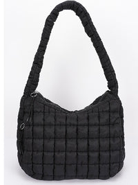 Quilted Nylon Padded Crossbody Bag