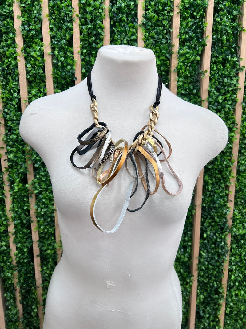 Adri Collection Leather Necklace