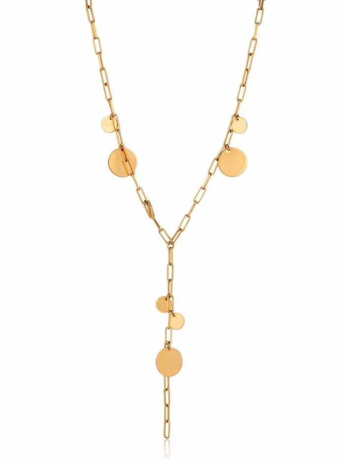 SJ Statement Dots Lariat Necklace