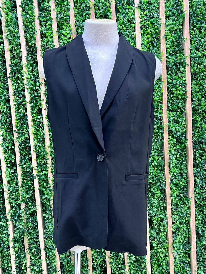 Twill Long Vest