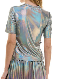 Iridescent Silver Tee