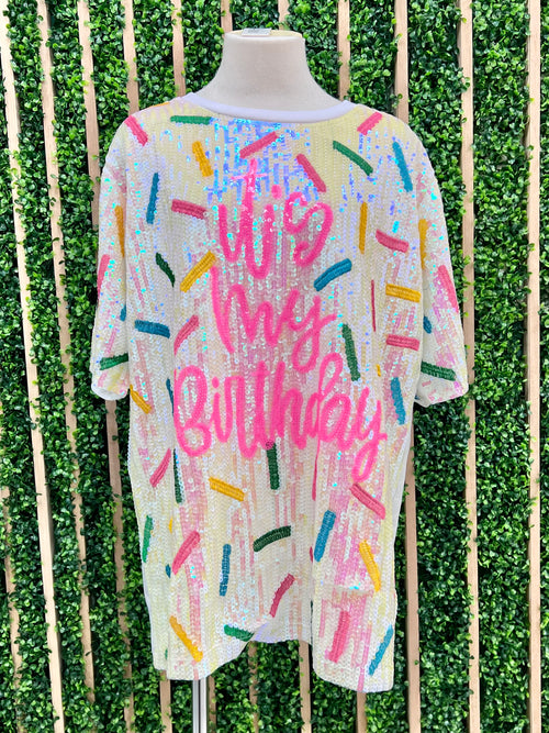 Sprinkle Sequin Birthday Dress