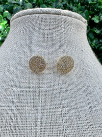 Stone Pave Stud Earrings
