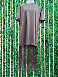 Versatile Lace Insert Shirt Dress