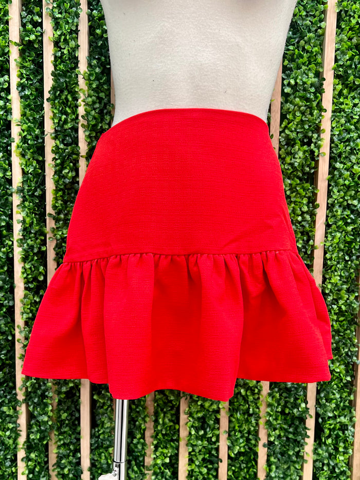 High Waist Balloon Skort