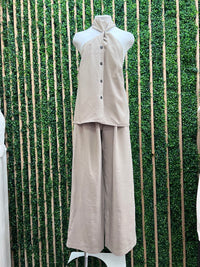 Taupe Wide Leg Pant