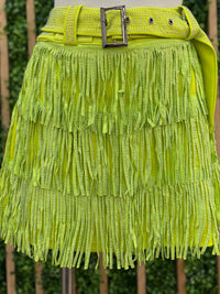 Lime Studded Skort