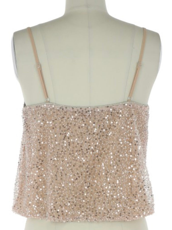 Beige Multi Embellished Top