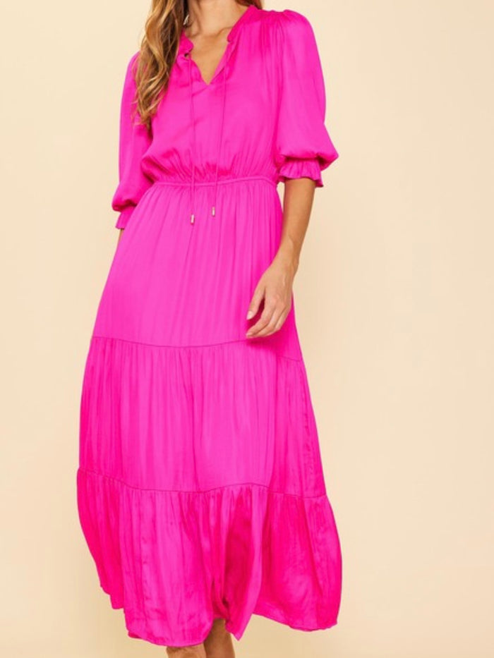 Beautiful Hyper Pink Maxi