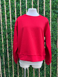 Red Bow Detail Sweater