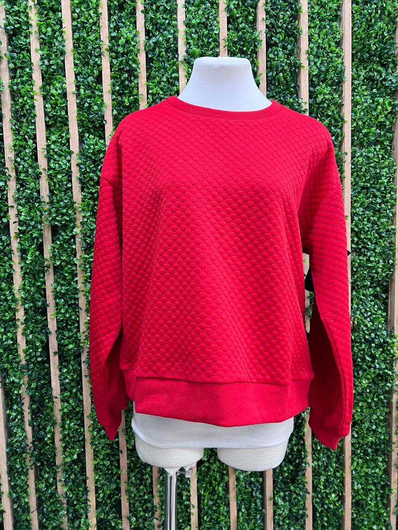 Red Bow Detail Sweater