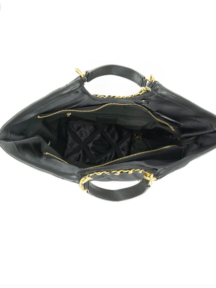 Nylon Quilted Tote Bag