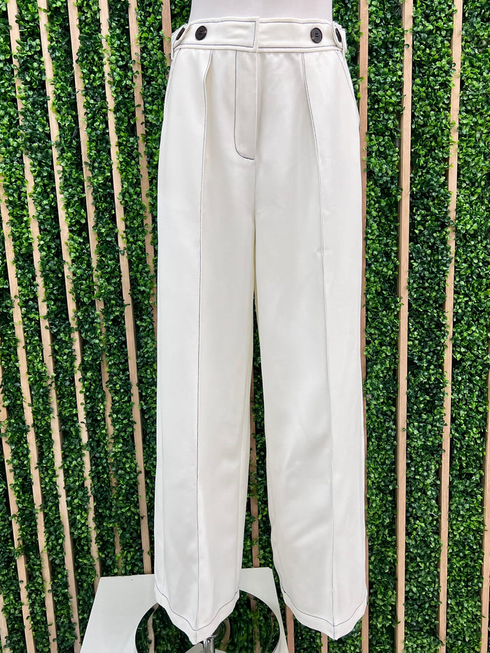 Beautiful Stitch Detail Wide Leg Pant