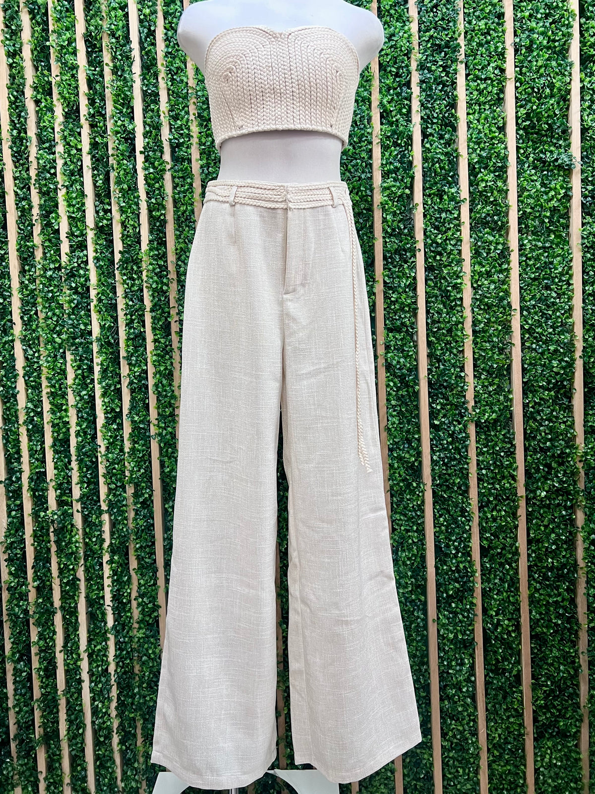 Coastal Breeze Wide-Leg Linen Blend Pants