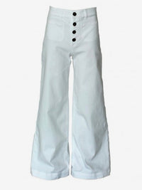 Front Pocket Wide Leg Denim