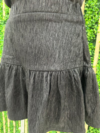 Textured Metallic Finish Fabric Skort