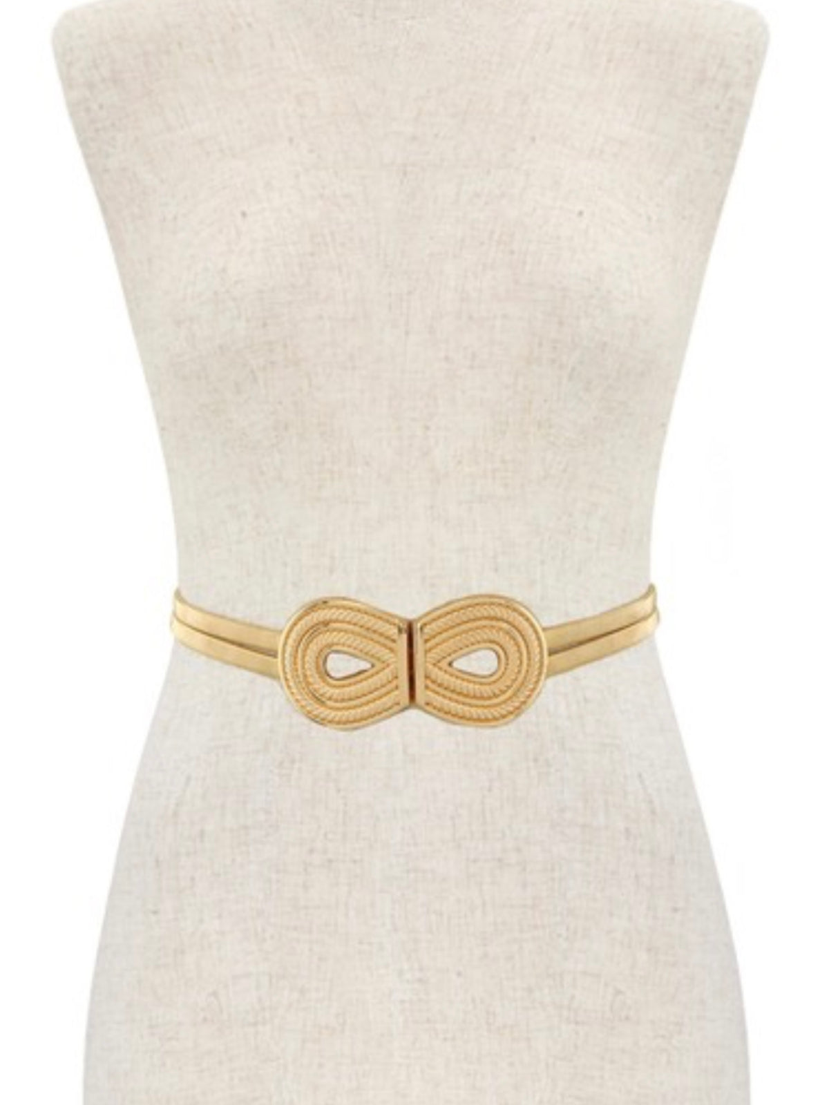 Textured U Shape Metal Elastic Belt