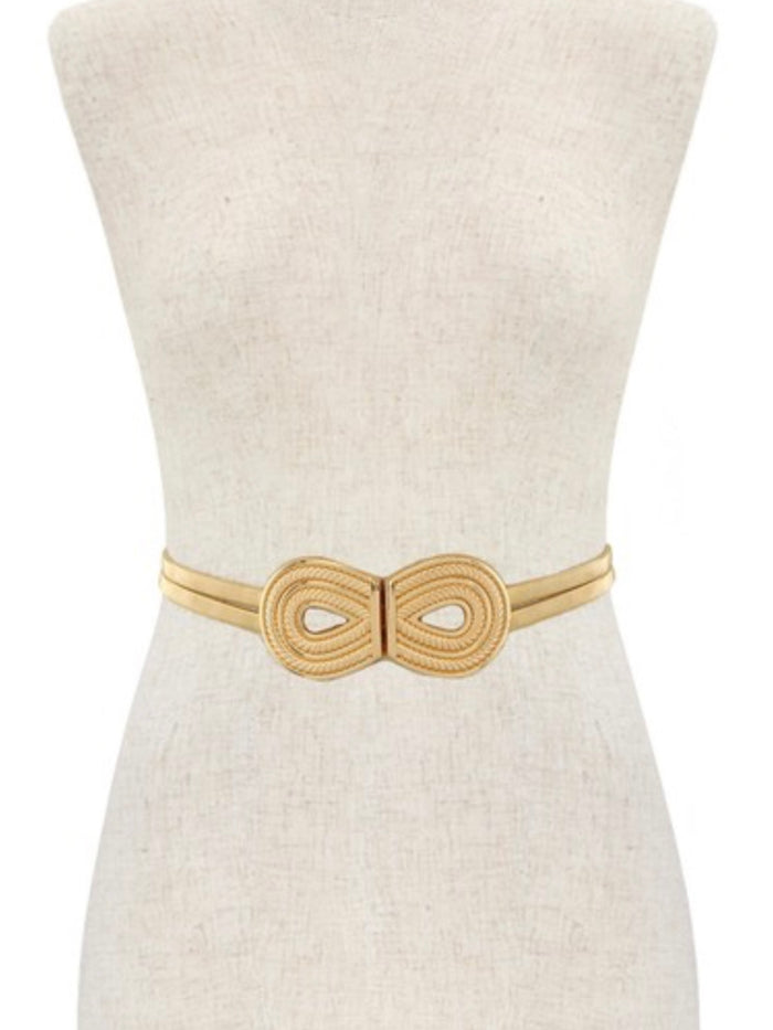 Textured U Shape Metal Elastic Belt