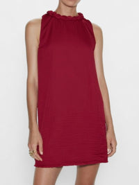 Neckline Accent Short Dress