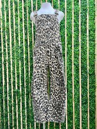 Leopard Printed Barrel Overall