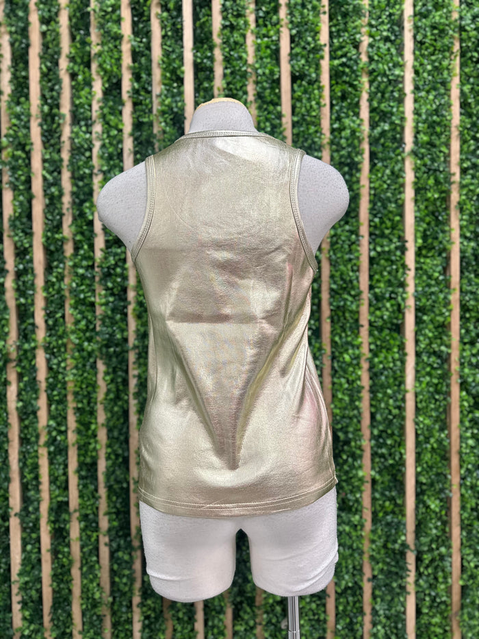 Metallic Racerback Top
