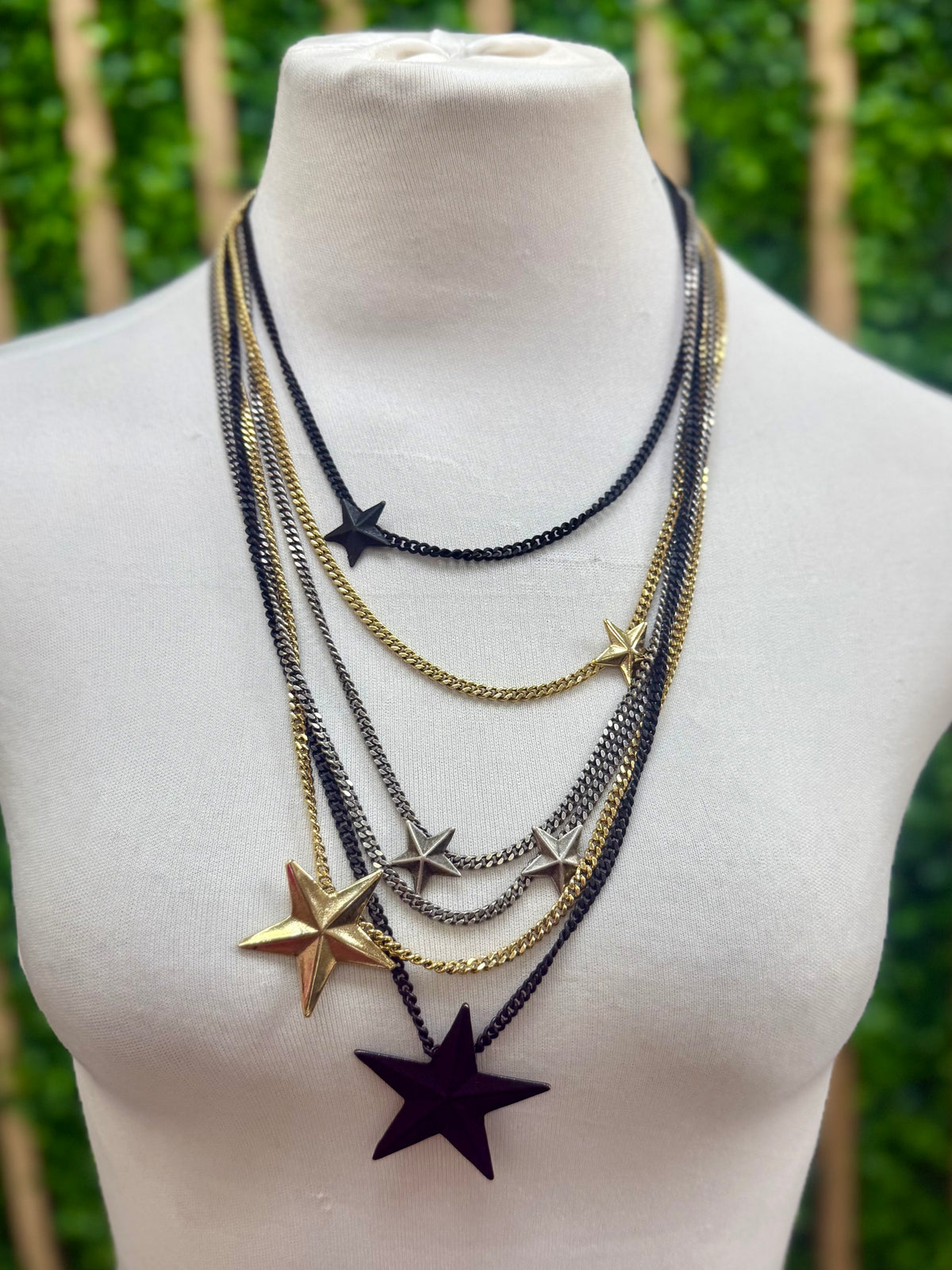 Long Brazil 6 Stars Tova Necklace