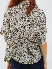 Beige Leopard Blouse