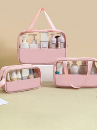 3 Set Clear Washbag Set