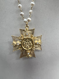 WD Maltese Cross Necklace