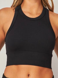 High Neck Racerback Crop Basic