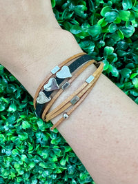 Leatherette Wrap Bracelets