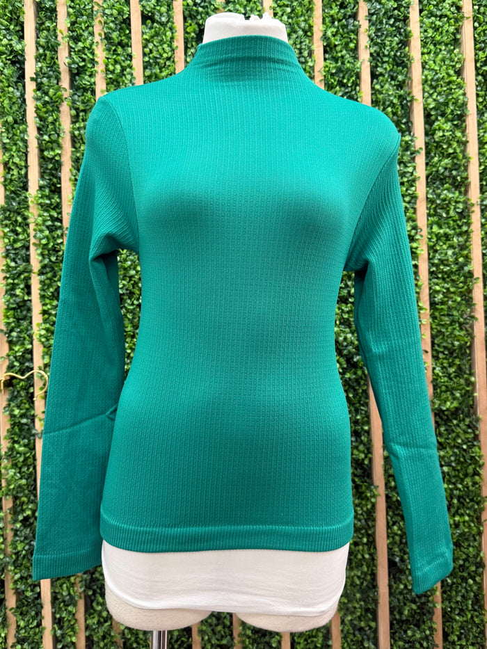Fleece Mock Neck TOp