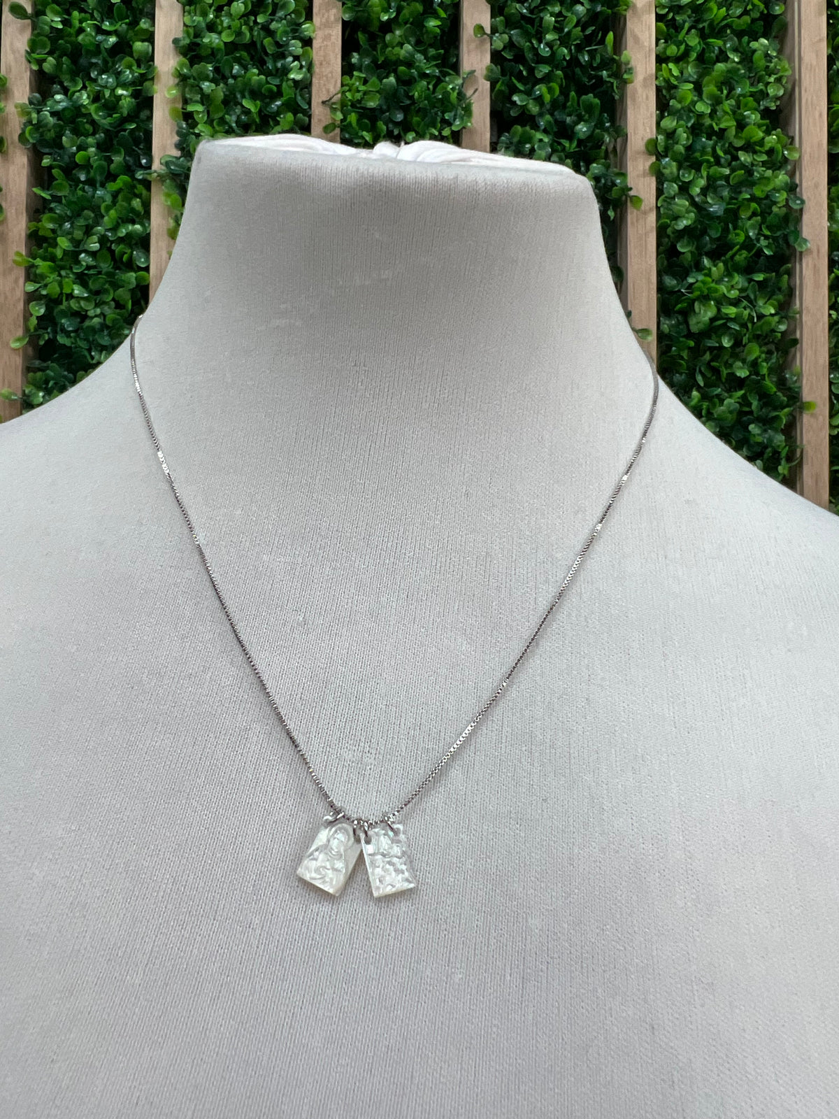 Mother of Pearl Scapular Necklace