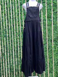 Lace Trim Tiered Jumpsuit