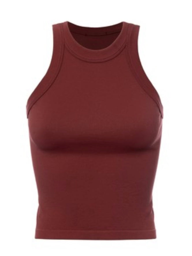 Thick Seam High Neck Top
