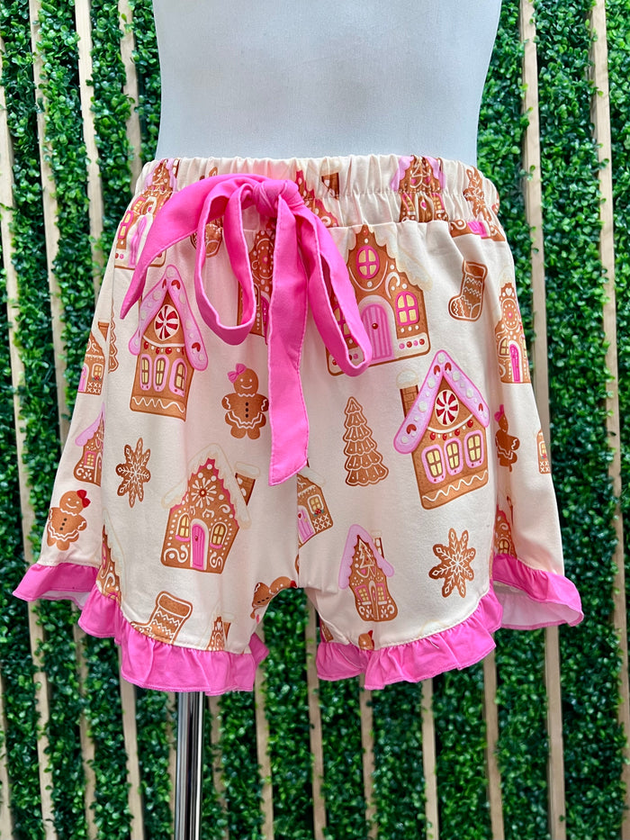 Gingerbread Short PJ Set