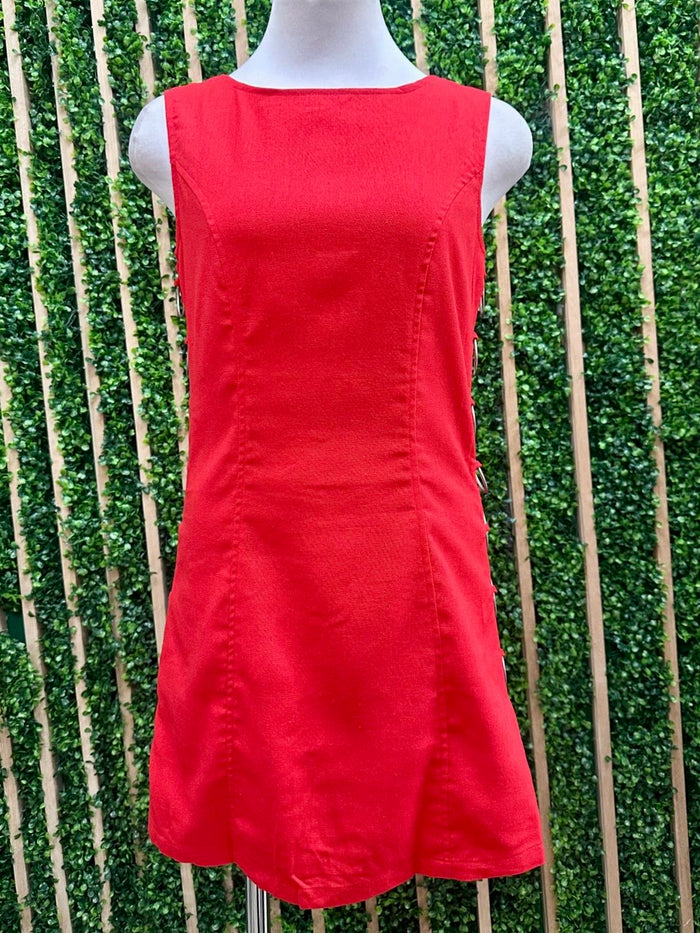 Side Ring Detail Short Dress