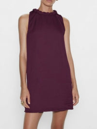 Neckline Accent Short Dress
