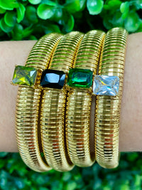 Crystal Embellished Cobra Bracelet