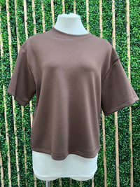 Modal Oversized Short Sleeve Shirt Top