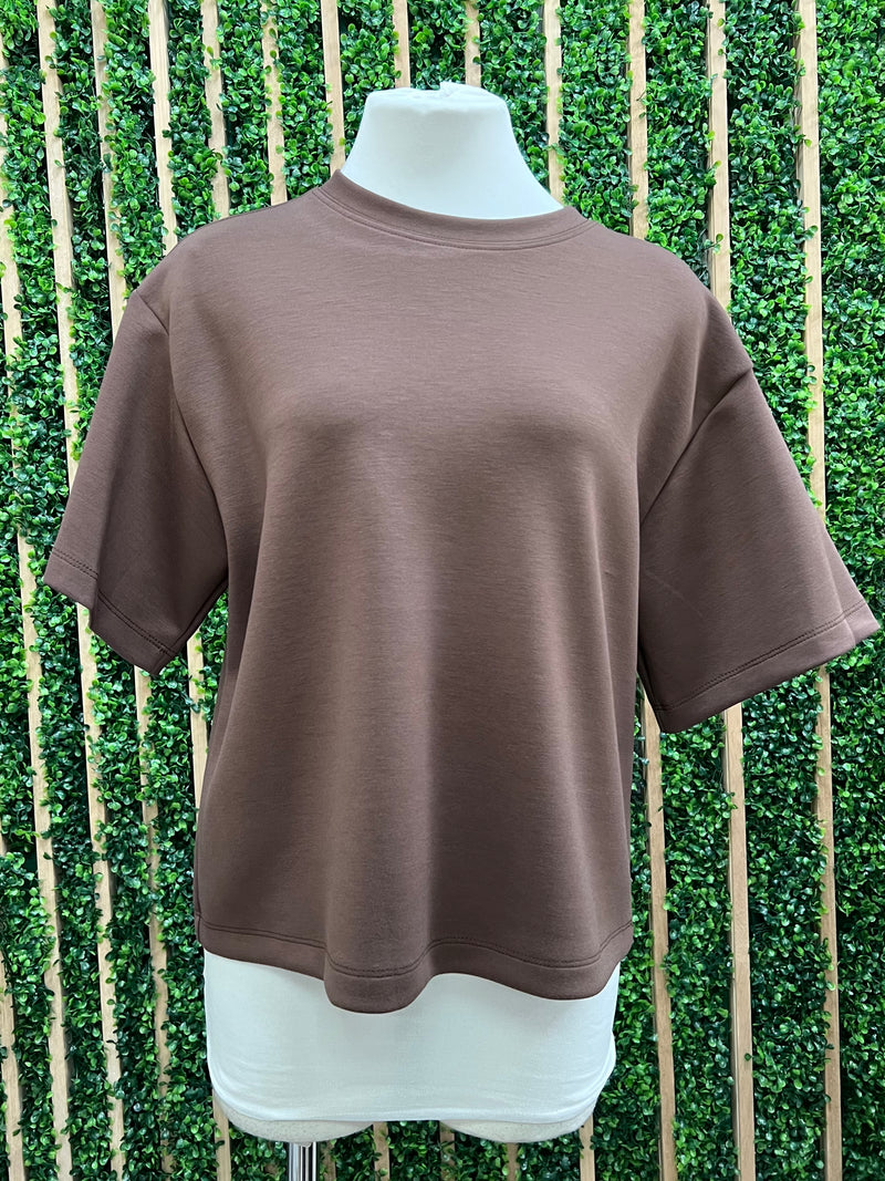 Modal Oversized Short Sleeve Shirt Top