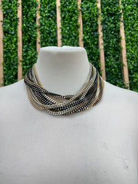BE Multilayer Metallics Short Necklace